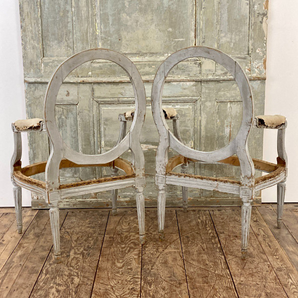 Pair of Louis XVI period Seats