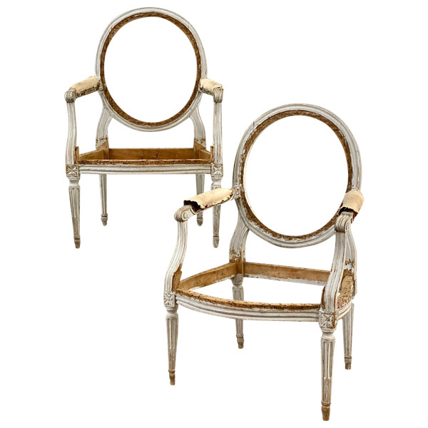 Pair of Louis XVI period Seats