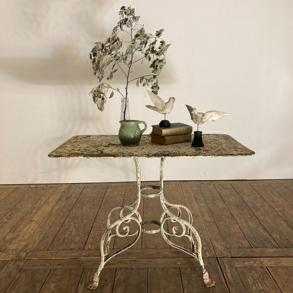 19th Century Wrought Iron Console Table
