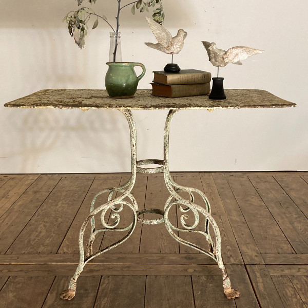 19th Century Wrought Iron Console Table