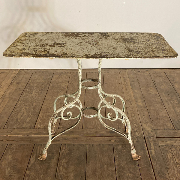 19th Century Wrought Iron Console Table