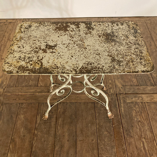 19th Century Wrought Iron Console Table
