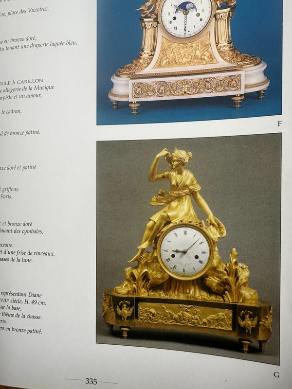 Large Empire gilt bronze "Diana the Huntress" clock