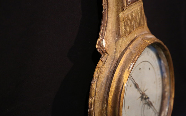 Barometer XVIII. Jahrhundert Vergoldetes Holz