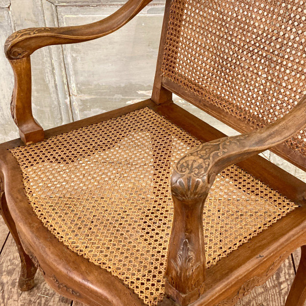 Sitz aus Rohrgeflecht aus der Regency-Zeit