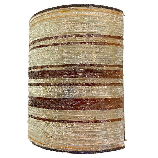 Wandleuchte aus Glas und Messing von Abano Poli