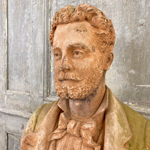 Large bust of the sculptor Philippe Poitevin