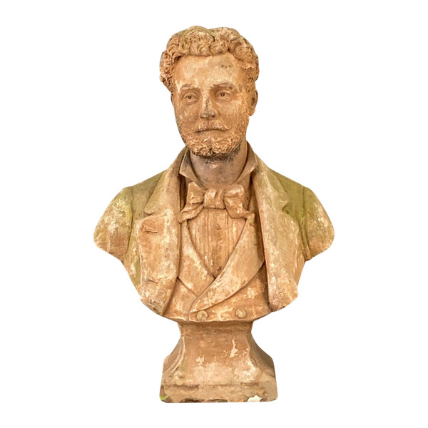 Large bust of the sculptor Philippe Poitevin