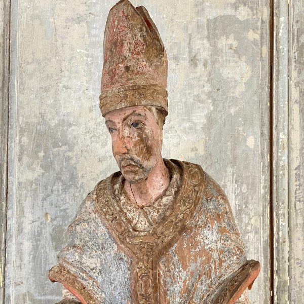 Bois sculpté polychrome XVII