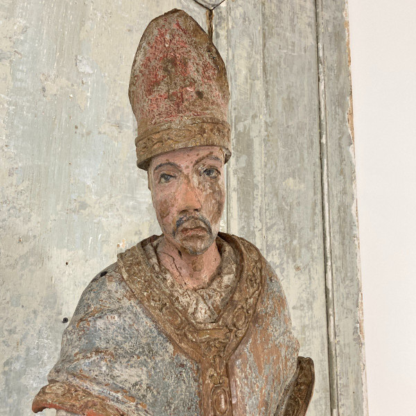 Bois sculpté polychrome XVII