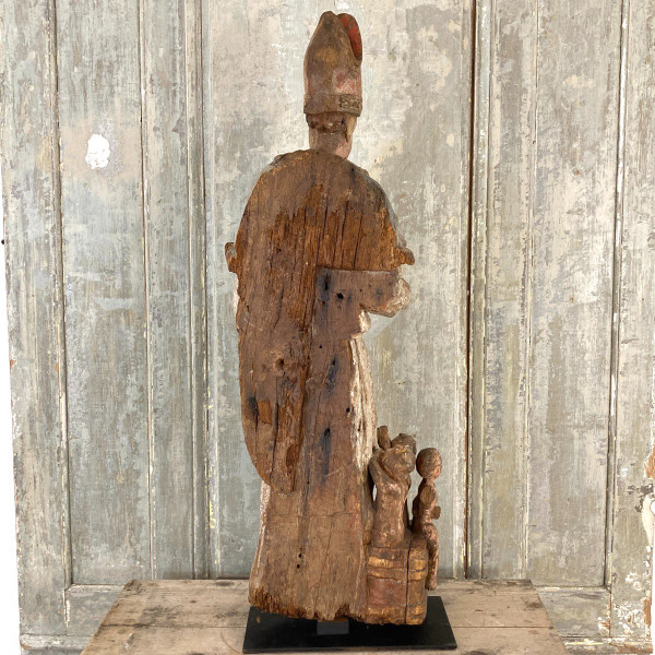 Bois sculpté polychrome XVII