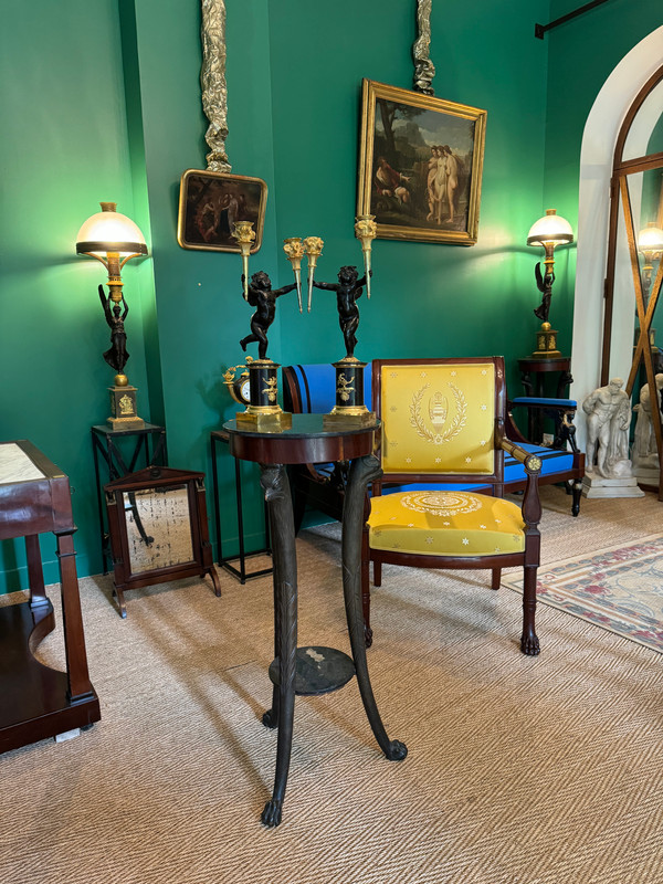 André-Antoine RAVRIO, pair of zephyr candelabras, Empire period, 1805.
