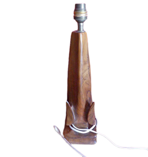 Base per lampada in legno Art déco