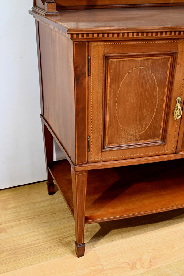 Buffet deux corps en acajou du début du XXe siècle