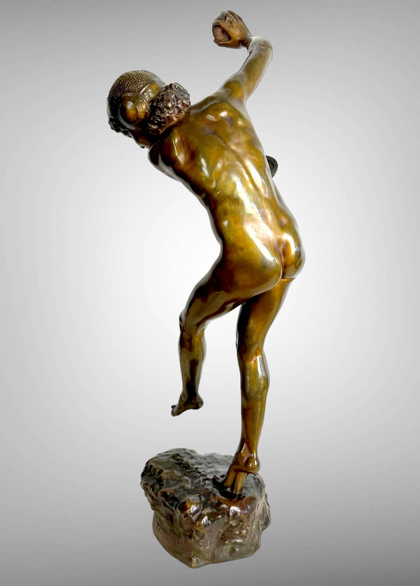 Grand Bronze Danseuse aux Cymbales signé Dupuy Cachet Fondeur Susse Frères