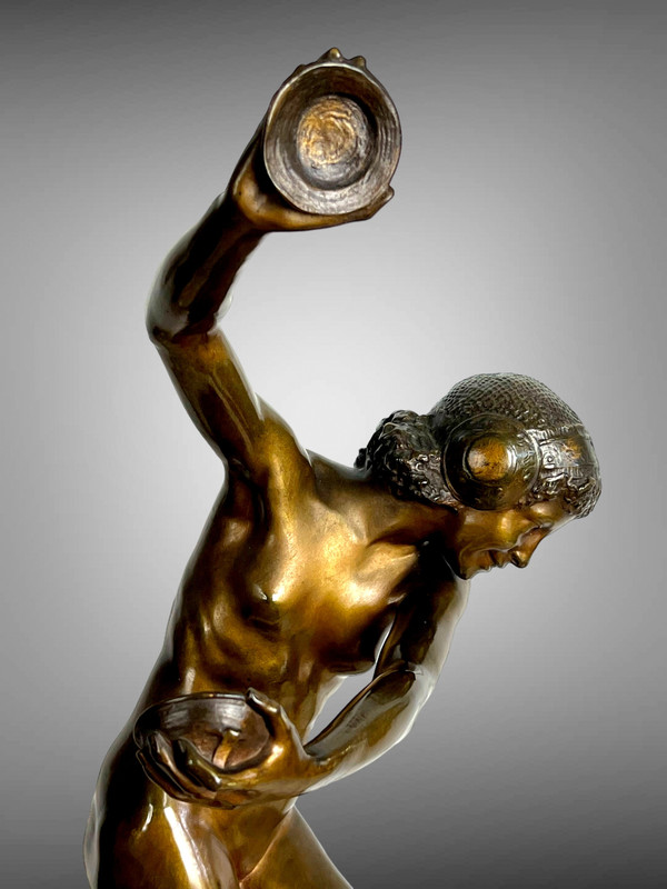 Grand Bronze Danseuse aux Cymbales signé Dupuy Cachet Fondeur Susse Frères