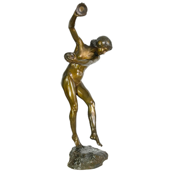 Grand Bronze Danseuse aux Cymbales signé Dupuy Cachet Fondeur Susse Frères