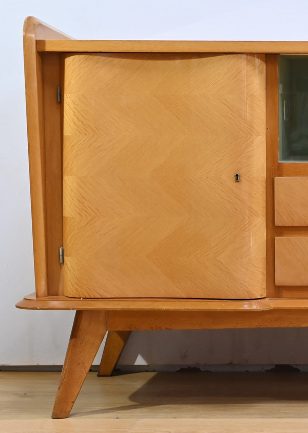Oak sideboard, Space Age period - 1960