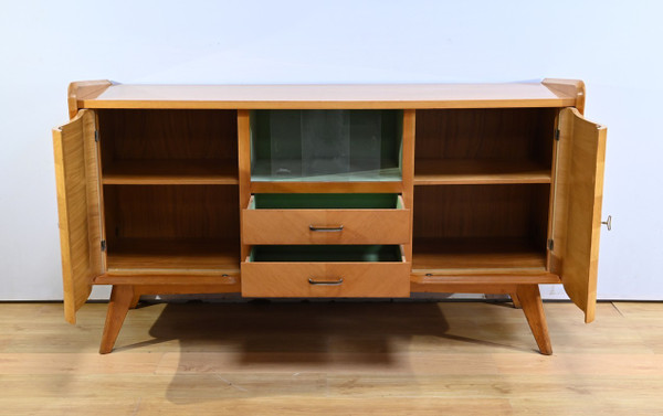Oak sideboard, Space Age period - 1960