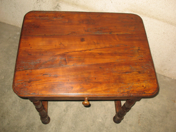 Schreibtisch Schreibtisch aus der Zeit Louis XIV aus Obstholz Herkunft Périgord mit 1 Schublade 17