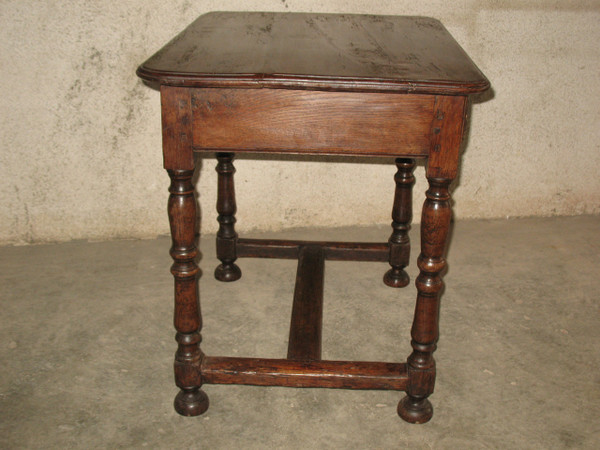 Schreibtisch Schreibtisch aus der Zeit Louis XIV aus Obstholz Herkunft Périgord mit 1 Schublade 17