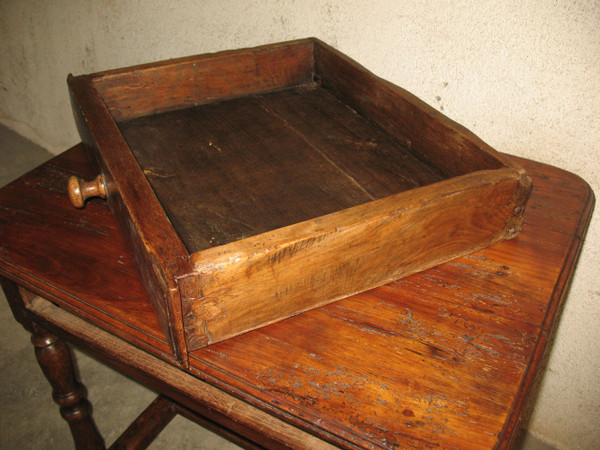 Schreibtisch Schreibtisch aus der Zeit Louis XIV aus Obstholz Herkunft Périgord mit 1 Schublade 17