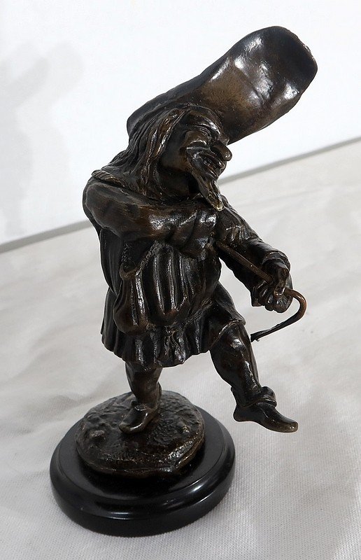  Bronze inkwell " The Grotesque " - XIXth century