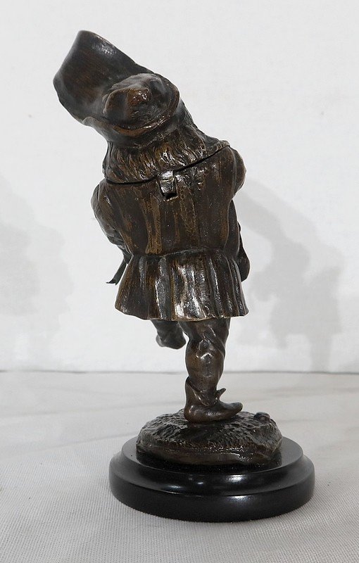  Bronze inkwell " The Grotesque " - XIXth century