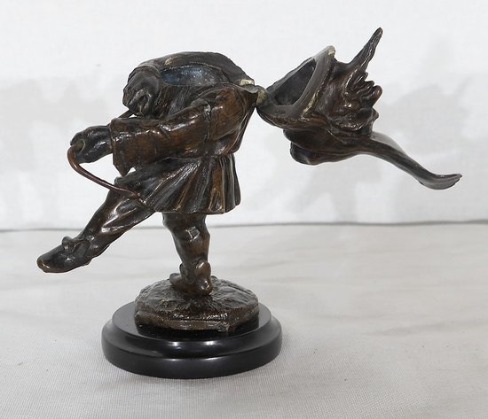  Bronze inkwell " The Grotesque " - XIXth century