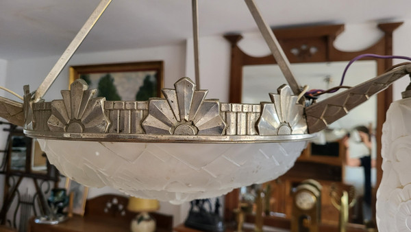 Art Deco chandelier Muller Frères Lunéville 1930