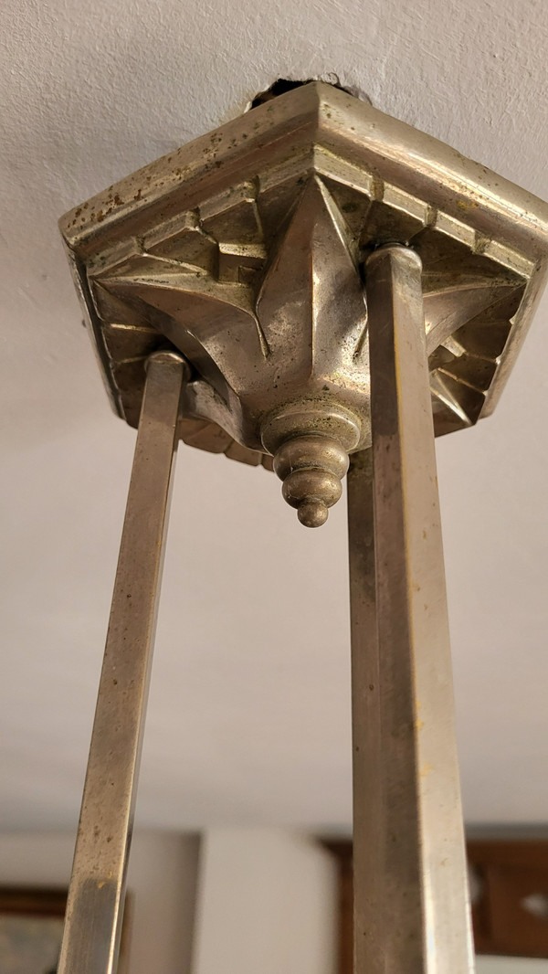 Art Deco chandelier Muller Frères Lunéville 1930