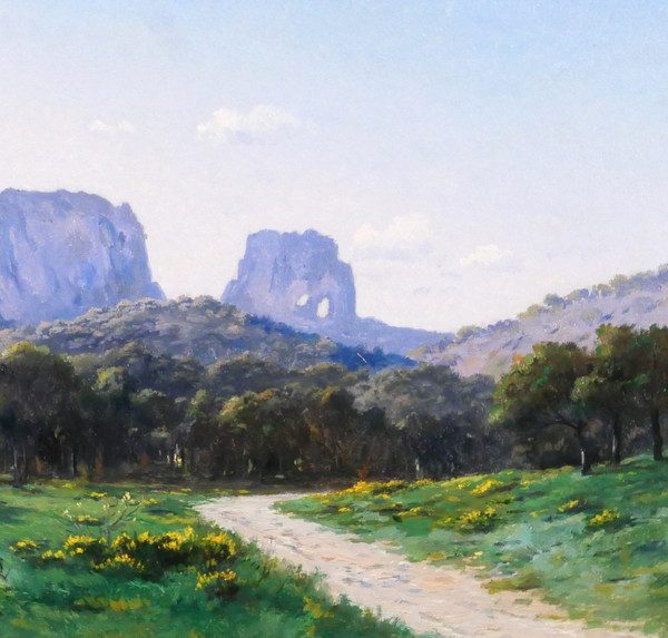 Lina BILL 1855-1936 Saint-Rémy-de-Provence, paysage, tableau, impressionnisme, Provence, 1900