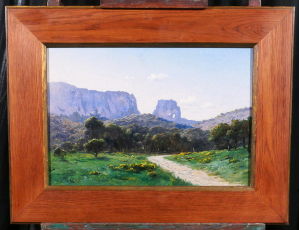 Lina BILL 1855-1936 Saint-Rémy-de-Provence, paysage, tableau, impressionnisme, Provence, 1900