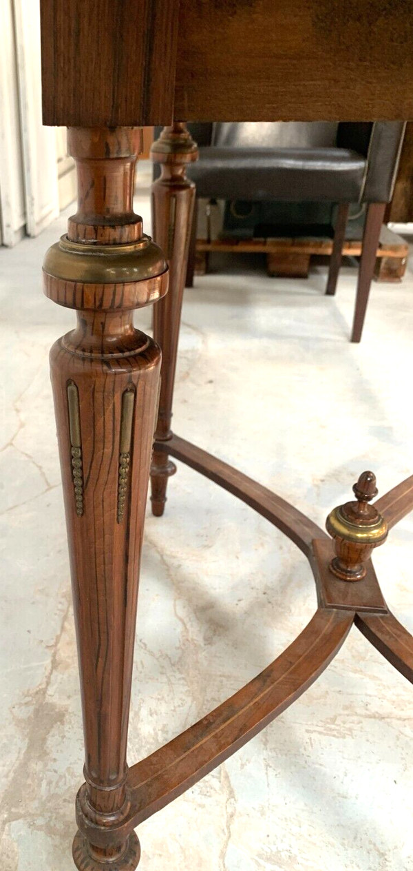 Table bureau à battant en palissandre de style Napoléon III