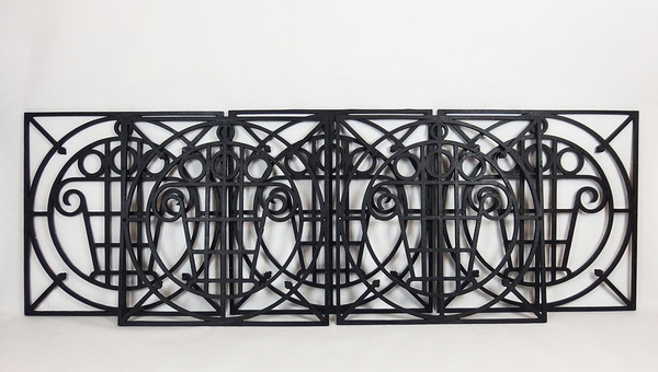 Five Art Deco Garden Grilles