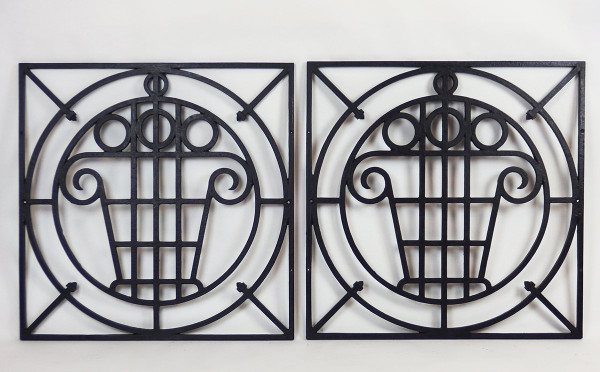 Five Art Deco Garden Grilles