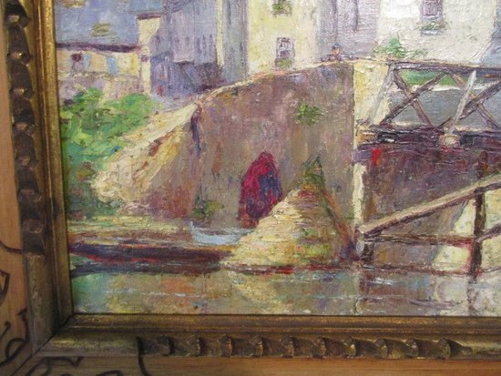 Footbridge over river