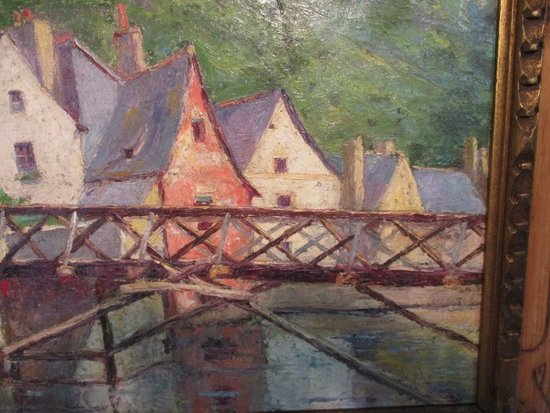 Footbridge over river