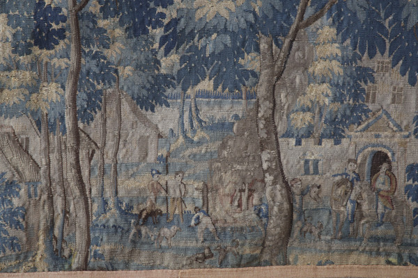 Tapestry with animated landscape, Flanders 16th century