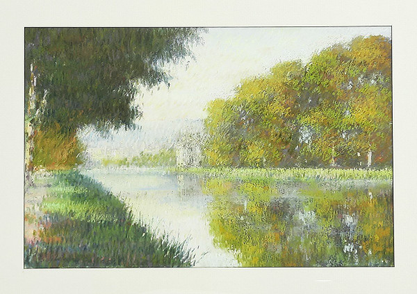 "Paesaggio sull'acqua" Pastello di Gregory Davies