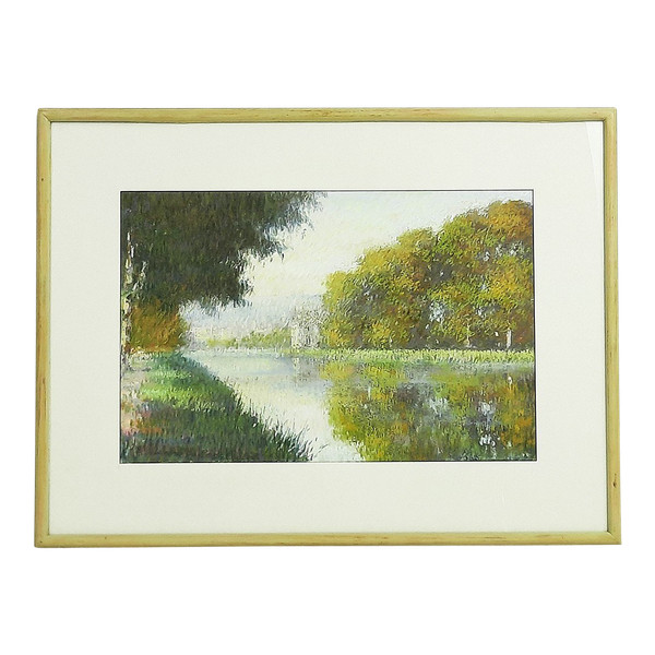 "Paesaggio sull'acqua" Pastello di Gregory Davies
