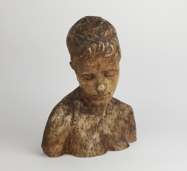 Busto in gesso di Louis Pavie