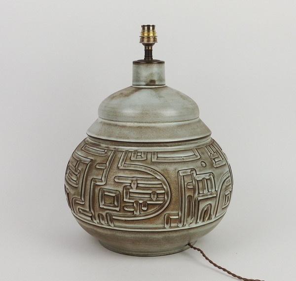 Lampe En Céramique Par Marius Bessone