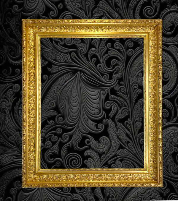 ANTIQUE LOUIS XVI STYLE WOOD AND GILT STUCCO FRAME FOR PAINTING 50 CM X 40 CM