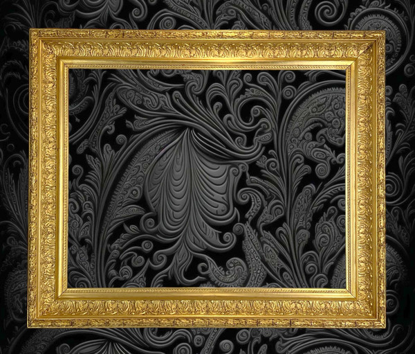 ANTIQUE LOUIS XVI STYLE WOOD AND GILT STUCCO FRAME FOR PAINTING 50 CM X 40 CM
