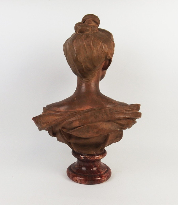 Busto in terracotta di Max Blondat