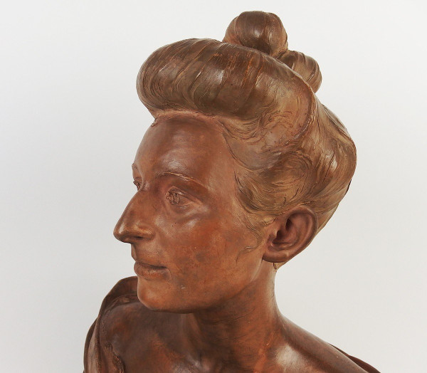 Busto in terracotta di Max Blondat