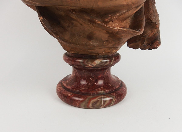 Busto in terracotta di Max Blondat