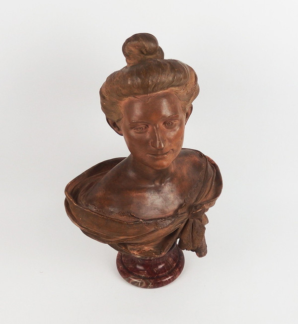Busto in terracotta di Max Blondat