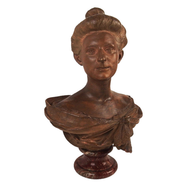 Busto in terracotta di Max Blondat